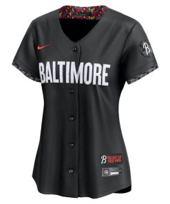 Alternative view of Adley Rutschman Baltimore Orioles Nike Women's City Connect Limited Jersey?¨C Black