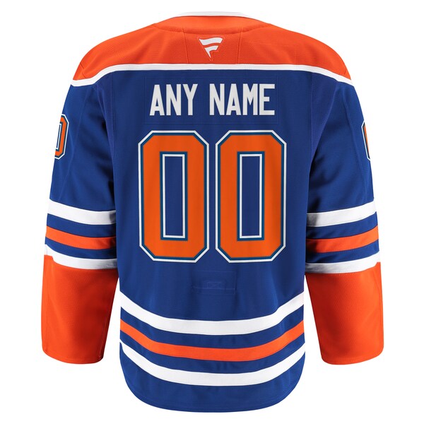 Edmonton Oilers Home Authentic Pro Custom Jersey - Royal/Light Beige - Image 4