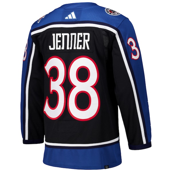 Boone Jenner Columbus Blue Jackets adidas Reverse Retro 2.0 Authentic Player Jersey - Black - Image 3