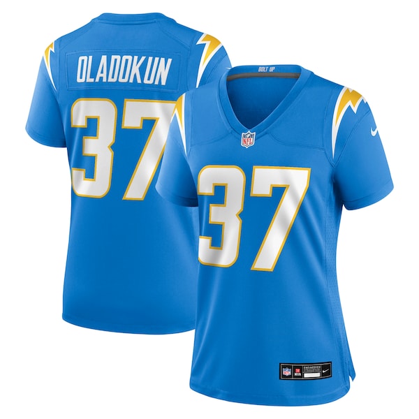 Jordan Oladokun Los Angeles Chargers Nike Women's Team Game Jersey - Powder Blue