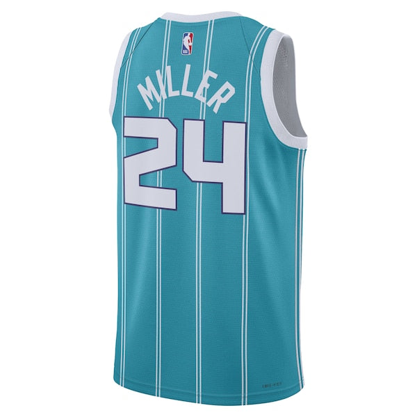Brandon Miller Charlotte Hornets Nike Unisex NBA Draft Swingman Jersey - Icon Edition - Teal - Image 3