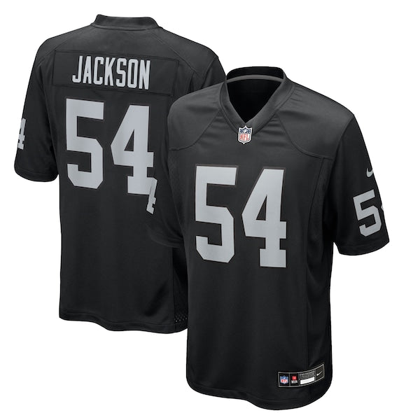 Brennan Jackson Las Vegas Raiders Nike Team Game Jersey - Black
