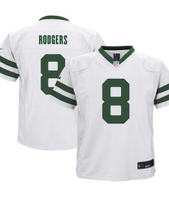 Alternative view of Aaron Rodgers New York Jets Nike Preschool Alternate Game Jersey - White/Green