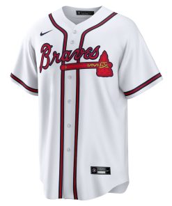 Alternative view of Atlanta Braves Nike Home Replica Team Jersey - White