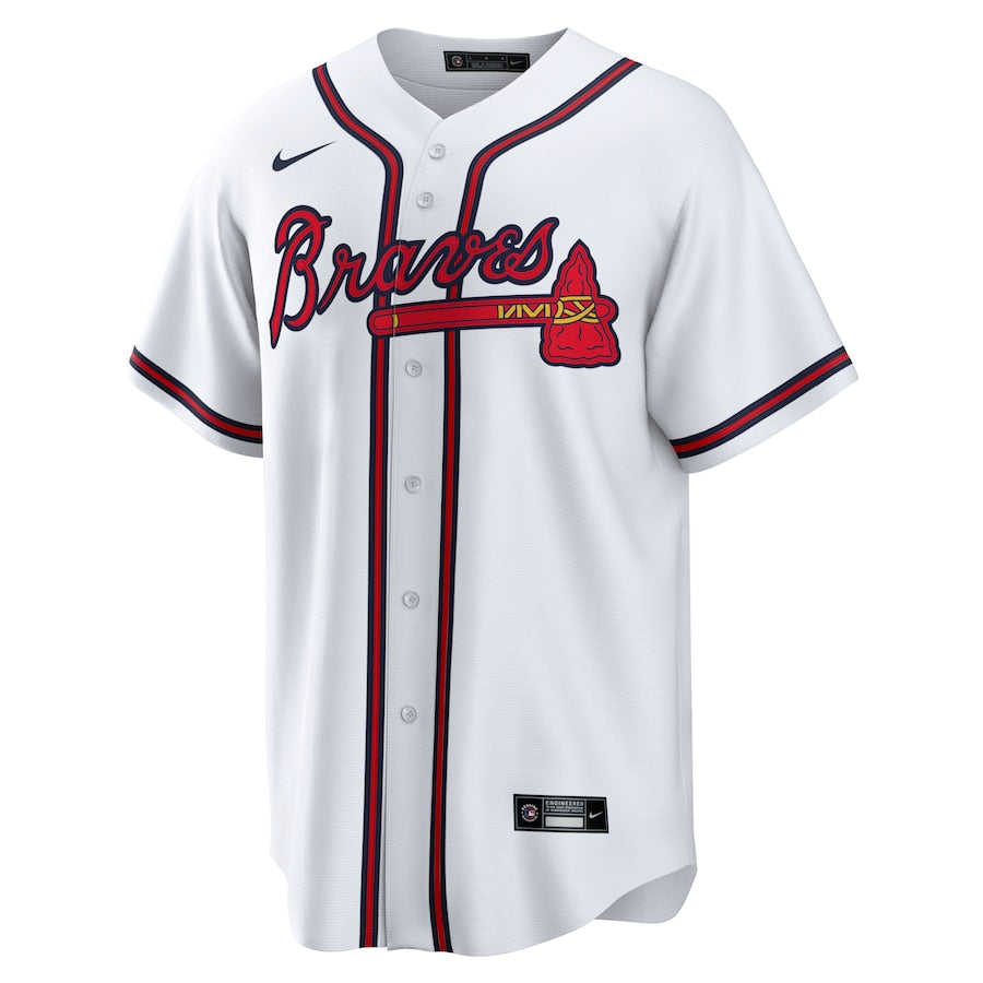 Atlanta Braves Nike Home Replica Team Jersey - White - Image 2