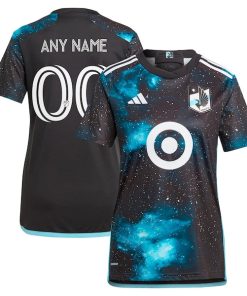 Minnesota United FC adidas Women's 2024 Starry Night Replica Custom Jersey  - Black