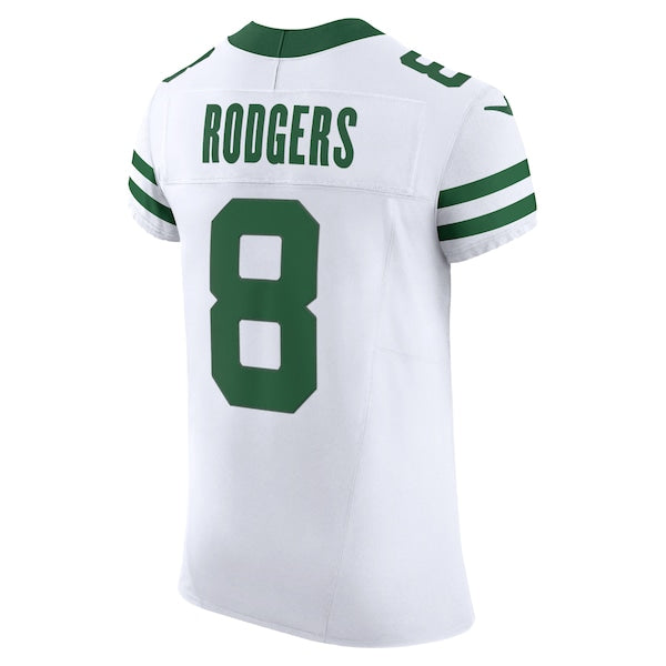 Aaron Rodgers New York Jets Nike Alternate Vapor F.U.S.E. Elite Jersey - White - Image 3