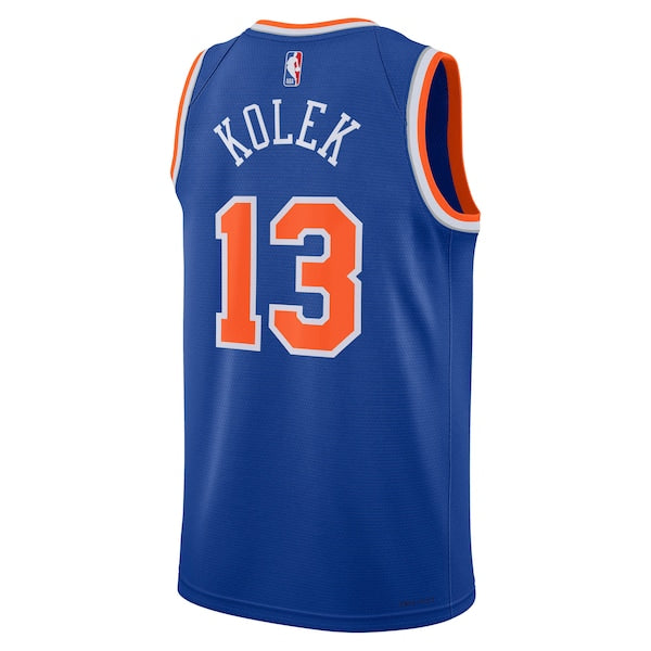 Tyler Kolek New York Knicks Nike Unisex Swingman Jersey - Icon Edition - Blue - Image 3