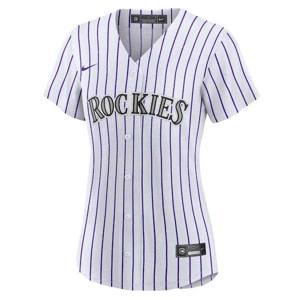 Colorado Rockies Nike Women's Home Blank Replica Jersey - White - Image 2