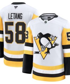 Kris Letang Pittsburgh Penguins   Premium Jersey - White/Black