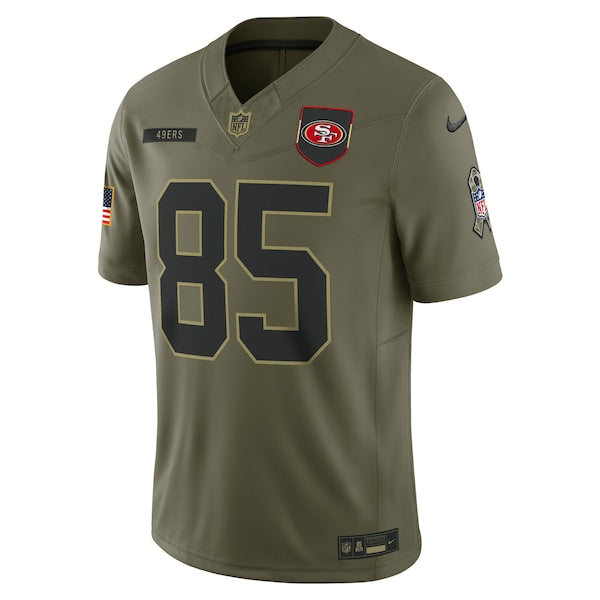 George Kittle San Francisco 49ers Nike 2025 Salute to Service Limited Jersey - Olive - Image 3
