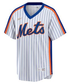 Alternative view of Mike Piazza New York Mets Nike Home Cooperstown Collection Player Jersey - White