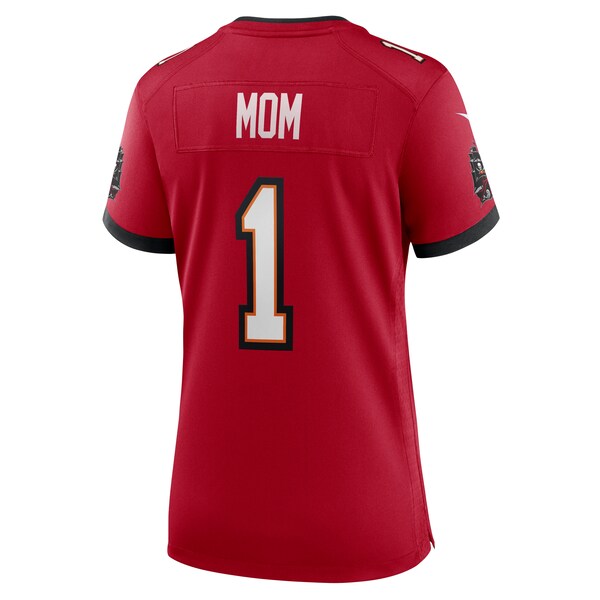 Number 1 Mom Tampa Bay Buccaneers Nike Women's Game Jersey - Red - Image 3