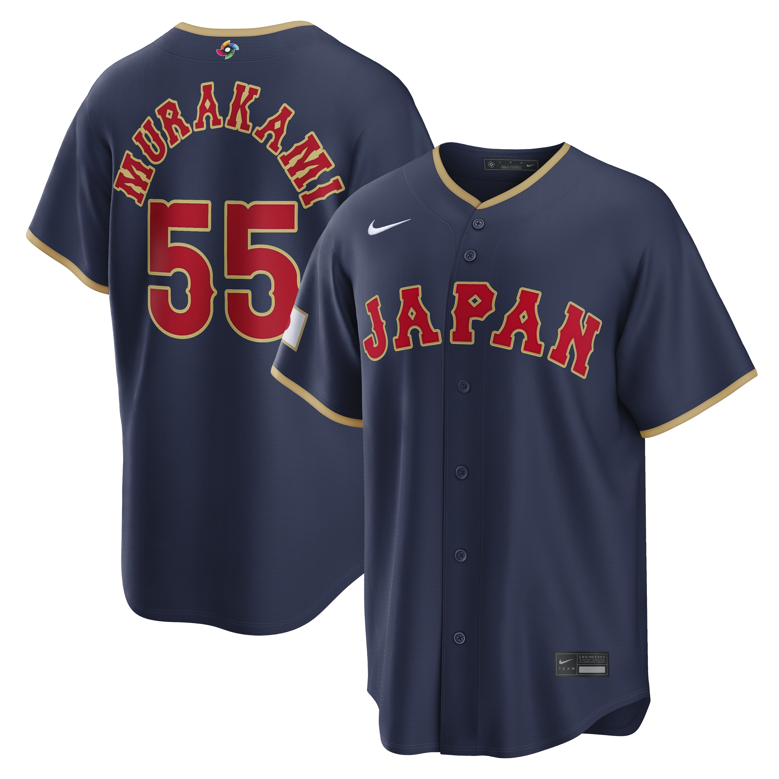 Munetaka Murakami Japan Baseball Nike 2026 World Baseball Classic Home Stadium Jersey - White/Navy - Image 6