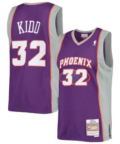 Jason Kidd Phoenix Suns Big & Tall Hardwood Classics 2000/01 Swingman Jersey - Purple