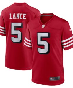 Trey Lance San Francisco 49ers Nike Alternate Game Jersey - Scarlet/Scarlet