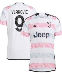 Du?an Vlahovi? Juventus adidas 2023/24 Away Authentic Jersey - White