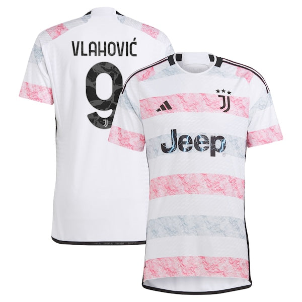 Du?an Vlahovi? Juventus adidas 2023/24 Away Authentic Jersey - White