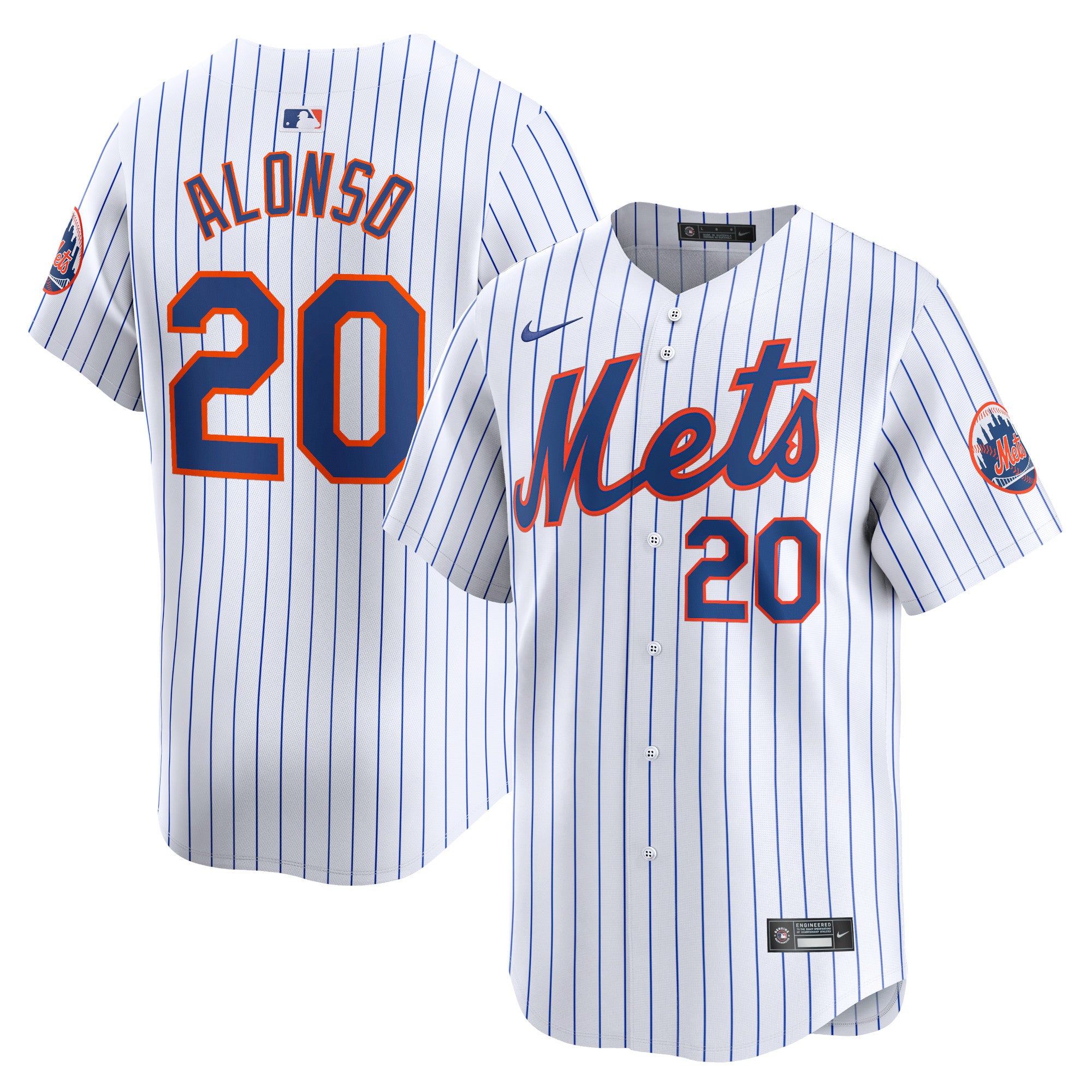 Pete Alonso New York Mets Nike Away Limited Player Jersey - Gray/White - Image 5