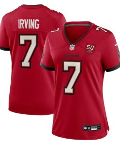 Alternative view of Bucky Irving Tampa Bay Buccaneers Nike Women's 50th Season Team Game Jersey - Red/White/Creamsicle