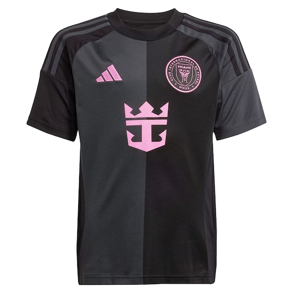 Luis Su¨¢rez Inter Miami CF adidas Youth 2025 The Fortitude Kit Replica Player Jersey - Black - Image 2