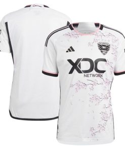 D.C. United adidas 2024 The Cherry Blossom Kit Authentic Jersey - White