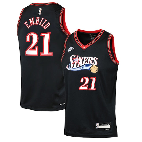 Joel Embiid Philadelphia 76ers Nike Youth Swingman Jersey - Classic Edition - Black