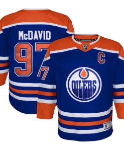 Connor McDavid Edmonton Oilers Youth Home Premier Player Jersey - Royal/Navy