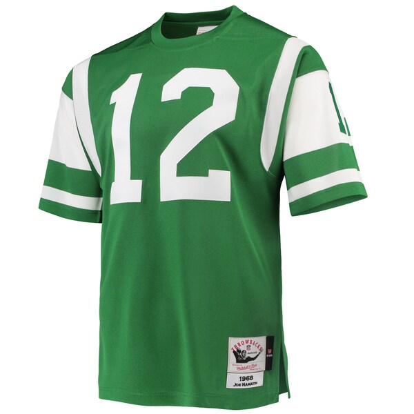 Joe Namath New York Jets 1968 Authentic Throwback Retired Player Jersey - Green - Image 2