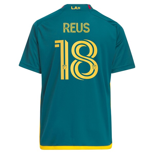 Marco Reus LA Galaxy adidas Youth 2024 LA Kit Replica Player Jersey - Green - Image 3