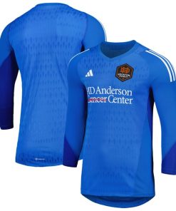 Houston Dynamo FC adidas 2024 Goalkeeper Long Sleeve Replica Jersey - Blue