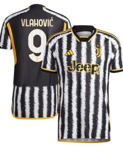 Du?an Vlahovi? Juventus adidas 2023/24 Home Home Authentic Player Jersey - Black
