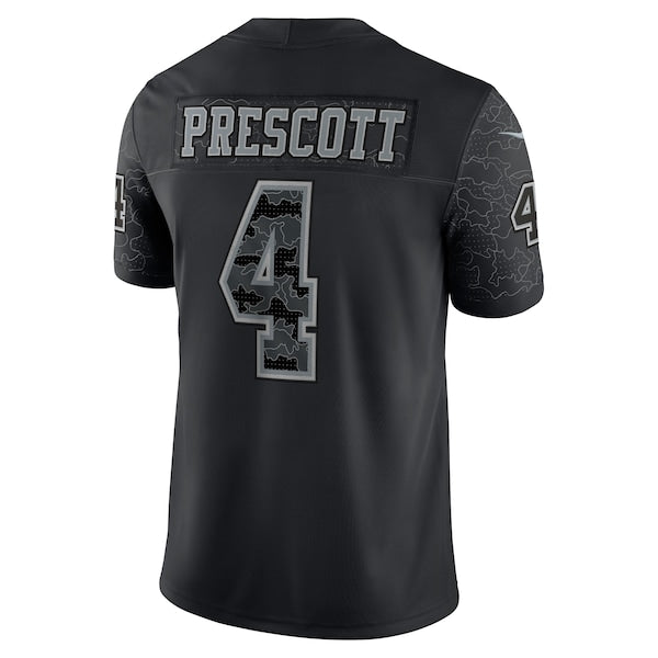 Dak Prescott Dallas Cowboys Nike RFLCTV Limited Jersey - Black - Image 5