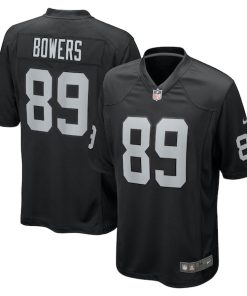 Brock Bowers Las Vegas Raiders Nike 2024 NFL Draft First Round Pick Player Game Jersey - Black