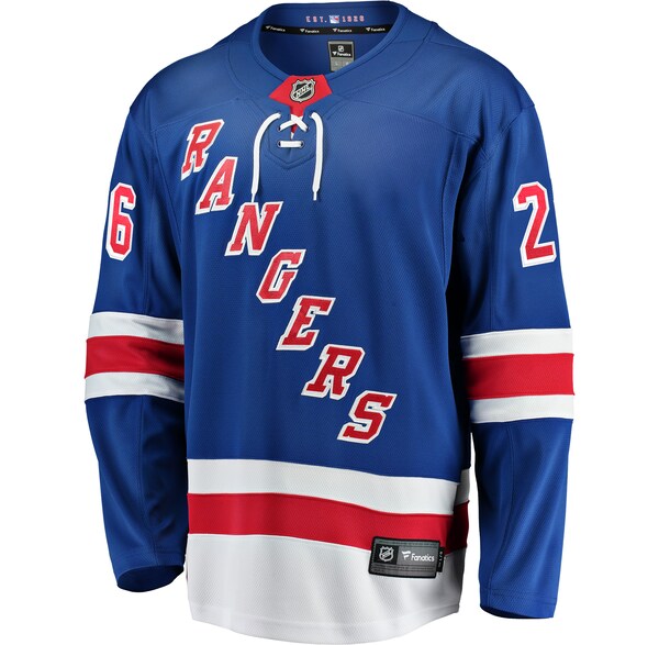 Jimmy Vesey New York Rangers Home Breakaway Player Jersey - Blue - Image 4