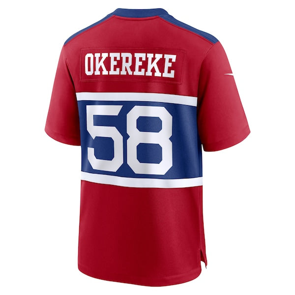 Bobby Okereke New York Giants Nike Alternate Player Game Jersey - Century Red - Image 3