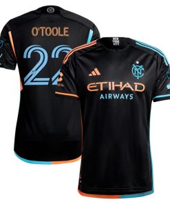 Kevin O'Toole New York City FC adidas 2024 24/7 Kit Authentic Player Jersey?¨C Black