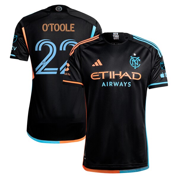 Kevin O'Toole New York City FC adidas 2024 24/7 Kit Authentic Player Jersey?ยจC Black