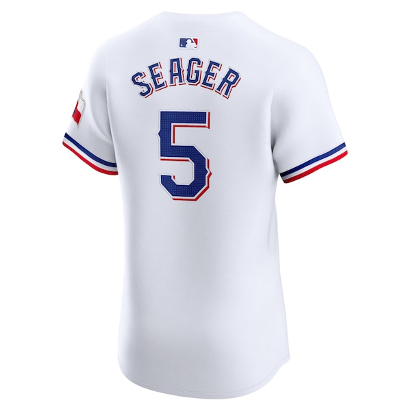 Corey Seager Texas Rangers Nike Home Elite Player Jersey - White - Image 3