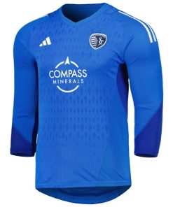 Alternative view of Sporting Kansas City adidas 2024 Goalkeeper Long Sleeve Replica Jersey - Blue