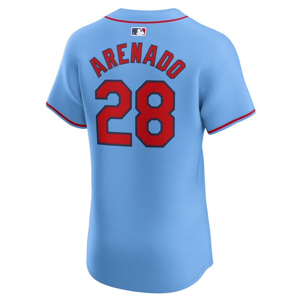 Nolan Arenado St. Louis Cardinals Nike Alternate Elite Player Jersey - Light Blue - Image 4
