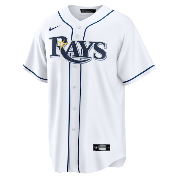 Tampa Bay Rays Nike Home Custom Replica Jersey - White - Image 2