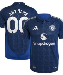 Manchester United adidas 2024/25 Away Authentic Custom Jersey - Navy
