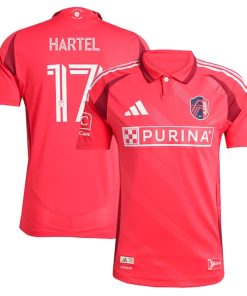 Marcel Hartel St. Louis City SC adidas 2025 Forever CITY Red Authentic Player Jersey - Red