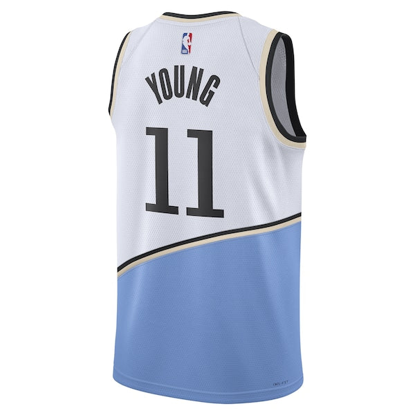Trae Young Atlanta Hawks Nike Unisex 2024/25 Swingman Player Jersey - City Edition - White - Image 2