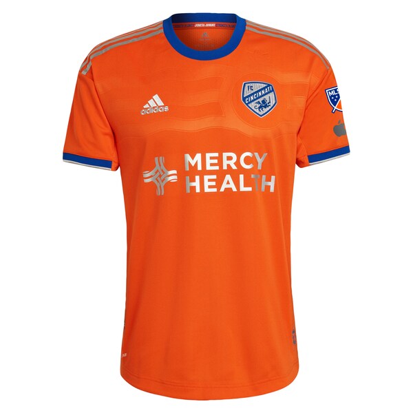 FC Cincinnati adidas 2024 Juncta Juvant Kit Authentic Custom Jersey - Orange - Image 2