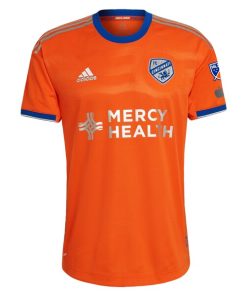 Alternative view of FC Cincinnati adidas 2024 Juncta Juvant Kit Authentic Custom Jersey - Orange