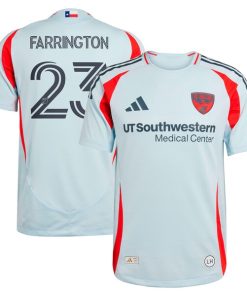 Logan Farrington FC Dallas adidas 2025 The Inferno Kit Authentic Player Jersey - Light Blue