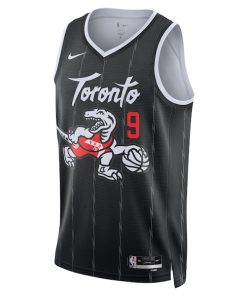Alternative view of RJ Barrett Toronto Raptors Nike Unisex 2025/26 Swingman Jersey - Black - City Edition