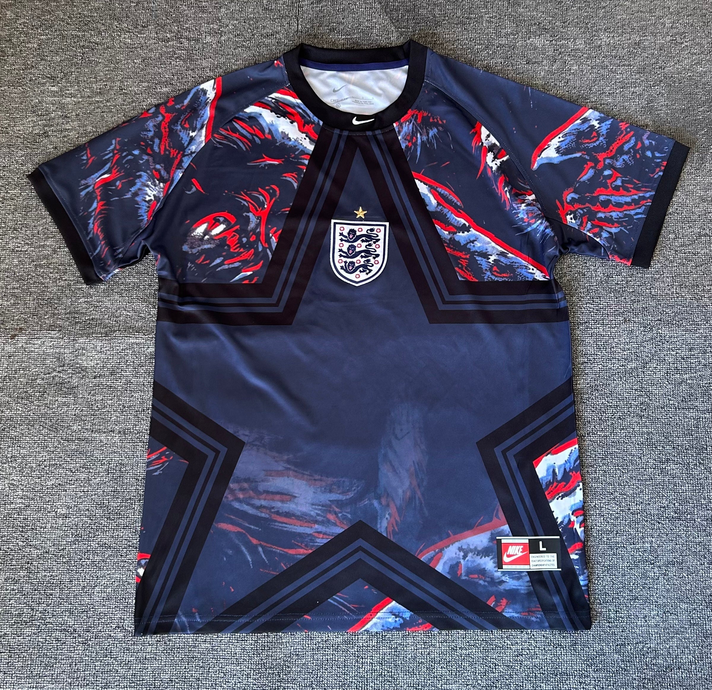 England National Team Nike 2026 Away Jersey - Dark Blue / Black - Image 3